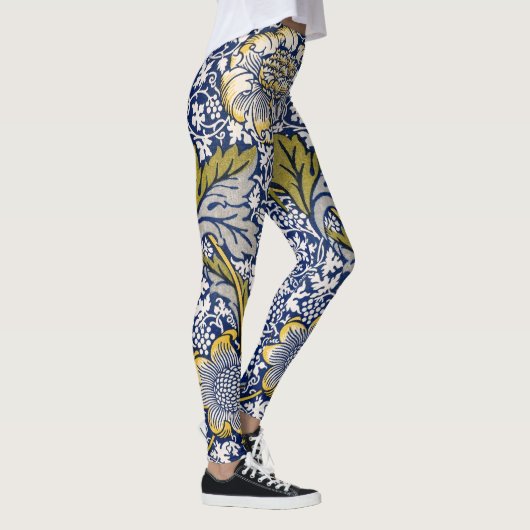 Kennet von William Morris, Vintage Textilkunst Leggings (Rechts)