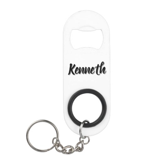 Kenneth Mens Name, Mini Flaschenöffner (Vorderseite)