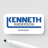 Kenneth Name Tag Namensschild (Beispiel)