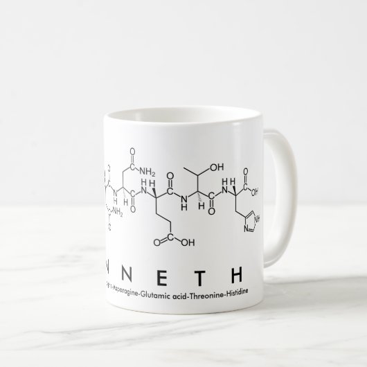 Kenneth Peptidname Tasse (VorderseiteRechts)