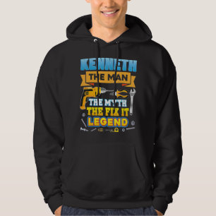 Kenneth the Man Myth Fix Legend Vatertag Mech Hoodie
