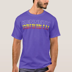 Kenneth Vorname Lustig Vintage Sonnenuntergang Ken T-Shirt