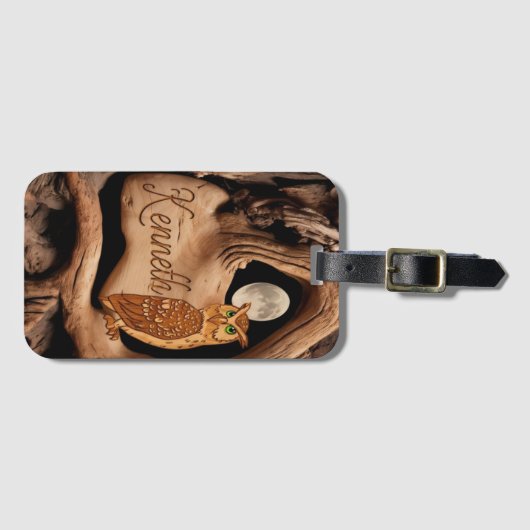 Kenneth's Mondlichtugel Gepäckanhänger (Vorderseite (Horizontal))