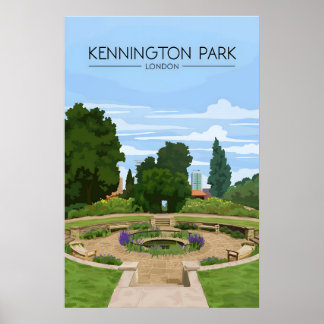 Kennington Park London Reiseposter Poster
