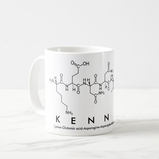 Kennith Peptidname Tasse (Vorderseite Links)