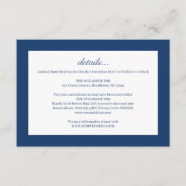 Kennkarte für die Hochzeitskenntnisse von Haifisch Begleitkarte