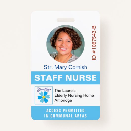 Kennnummer des Arzneimittels, Foto des Arbeitsplat Ausweis (Vorderseite)