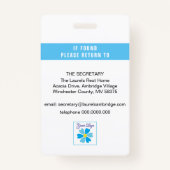 Kennnummer des Arzneimittels, Foto des Arbeitsplat Ausweis (Rückseite)