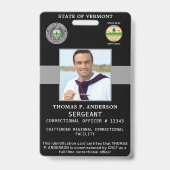 Kennnummer des Beruflichen Logos des Fotos für den Ausweis (Vorderseite)