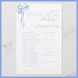 Kennst du das Brautparty des Bride Blue Bow?