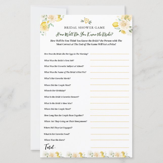 Kennst du das Brautparty des Bride Fun? (Vorderseite)