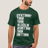 Kennst du den Muffin Man DYKTMM Funny Nostalgie? T-Shirt (Vorderseite)