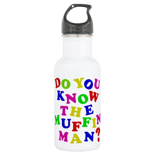 Kennst du den Muffin Man? Trinkflasche (Vorderseite)