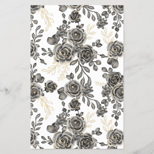 Kennst du die Bride Black Rose Shower Game Card? Flyer (Hinten)