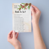 Kennst du die Weihnachtsduschkarte? Flyer (Handgriff)