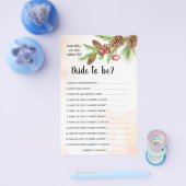 Kennst du die Weihnachtsduschkarte? Flyer (Einzeln)