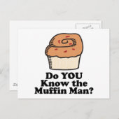 Kennt den Muffin Postkarte (Vorne/Hinten)
