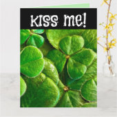 KENNT MIR, ICH BIN IRISH ST.PATRICK'S DAY ROMANTIC KARTE (Gelbe Blume)