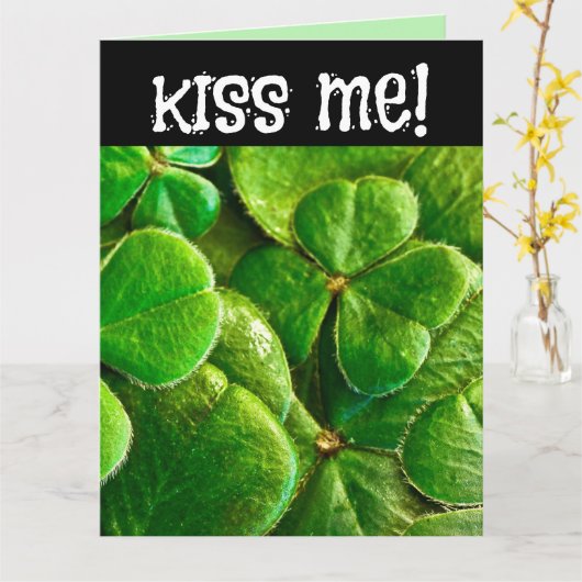 KENNT MIR, ICH BIN IRISH ST.PATRICK'S DAY ROMANTIC KARTE (Gelbe Blume)