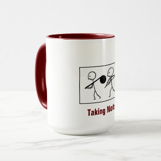 Kenntnis nehmend von Tasse (Vorderseite Links)