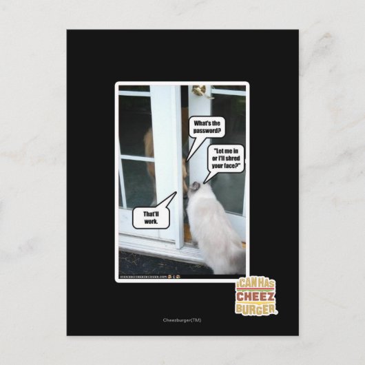 Kennwort bitte postkarte (Vorderseite)