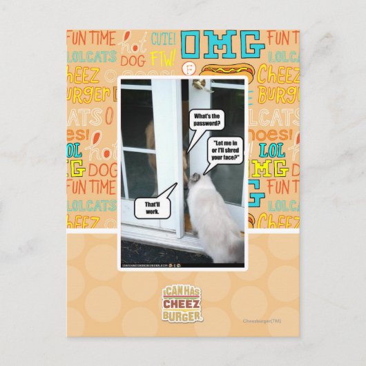 Kennwort bitte postkarte (Vorderseite)