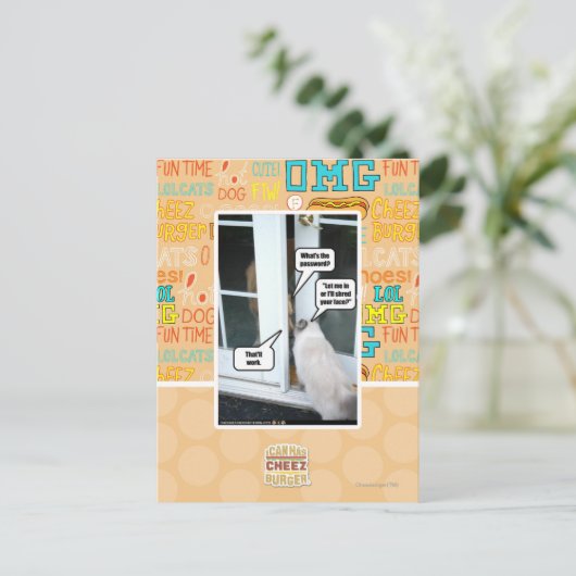 Kennwort bitte postkarte (Stehend Vorderseite)