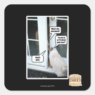 Kennwort bitte quadratischer aufkleber