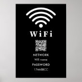 Kennwort für den Wifi-QR-Code | Scan zum Verbinden Poster (Vorne)