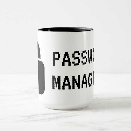 Kennwort-Manager-Tasse zur Sensibilisierung für Cy Tasse (Zentrum)