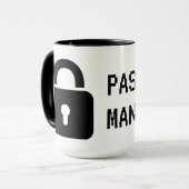Kennwort-Manager-Tasse zur Sensibilisierung für Cy Tasse (Vorderseite Links)