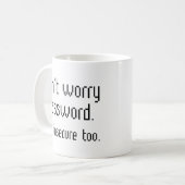Kennwort nicht beunruhigen kaffeetasse (Vorderseite Links)