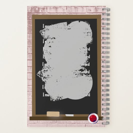 Kennwort Notizblock (Rückseite)