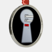 Kennwortsicherheit Silbernes Ornament (Rechts)