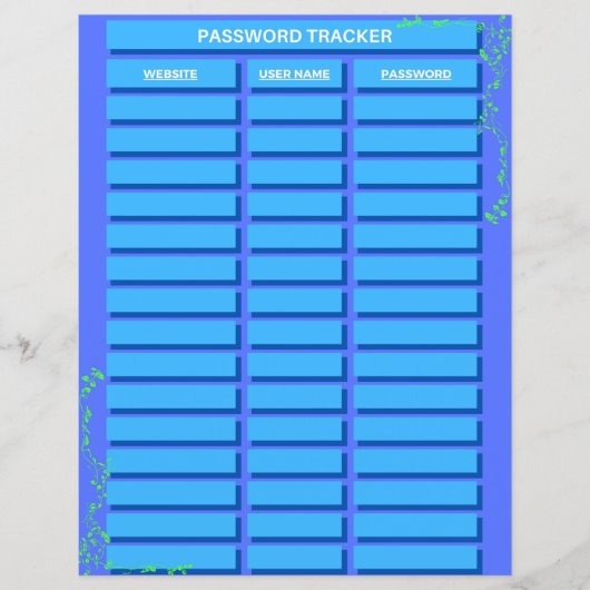 Kennwortspassetablett (Vorderseite)