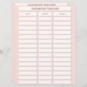 Kennwortspassetablett (Vorne/Hinten)