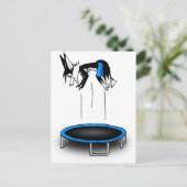 Kenny auf Trampolin Postkarte (Stehend Vorderseite)