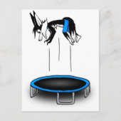Kenny auf Trampolin Postkarte (Vorderseite)