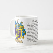 Kenny-Familien-Wappen Kaffeetasse (Vorderseite Links)