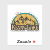 Kenny Lake, Alaska Sticker (Blatt)