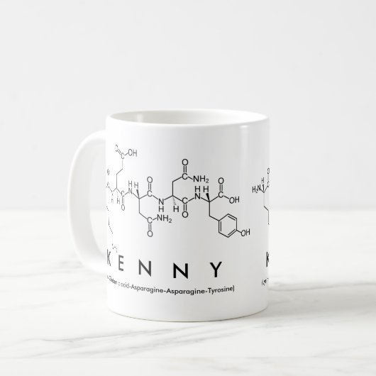 Kenny Peptidname Tasse (Vorderseite Links)