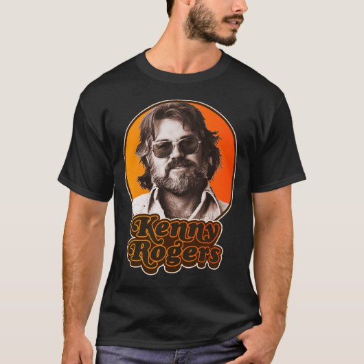 Kenny Rogers Classic Country Music Legend T-Shirt (Vorderseite)