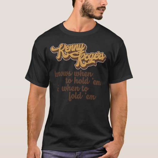 Kenny Rogers The Gambler Classic T - Shirt (Vorderseite)