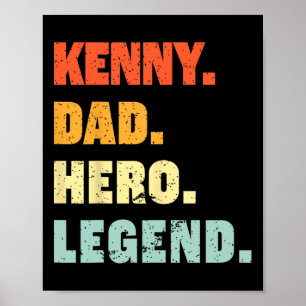 Kenny Vater Hero Legend Personalisierter Individue Poster