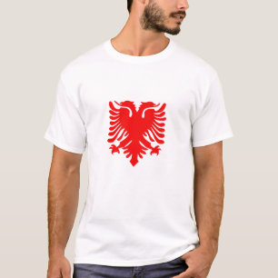 Kennzeichen der albanischen Flagge T-Shirt
