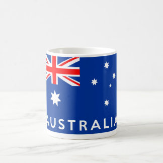Kennzeichen der australischen Landesmarke Kaffeetasse