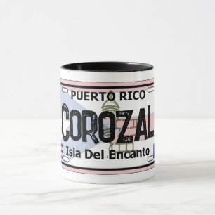Kennzeichen der Corozal Puerto Rico Tasse