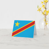 Kennzeichen der Flagge Kongo-Kinshasa Karte (Gelbe Blume)