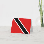 Kennzeichen der Flagge von Trinidad und Tobago Karte (Vorderseite)