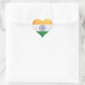 Kennzeichen der indischen Liebe Herz-Aufkleber (Tasche)